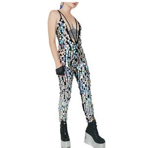 Jaded London holographic jumpsuit